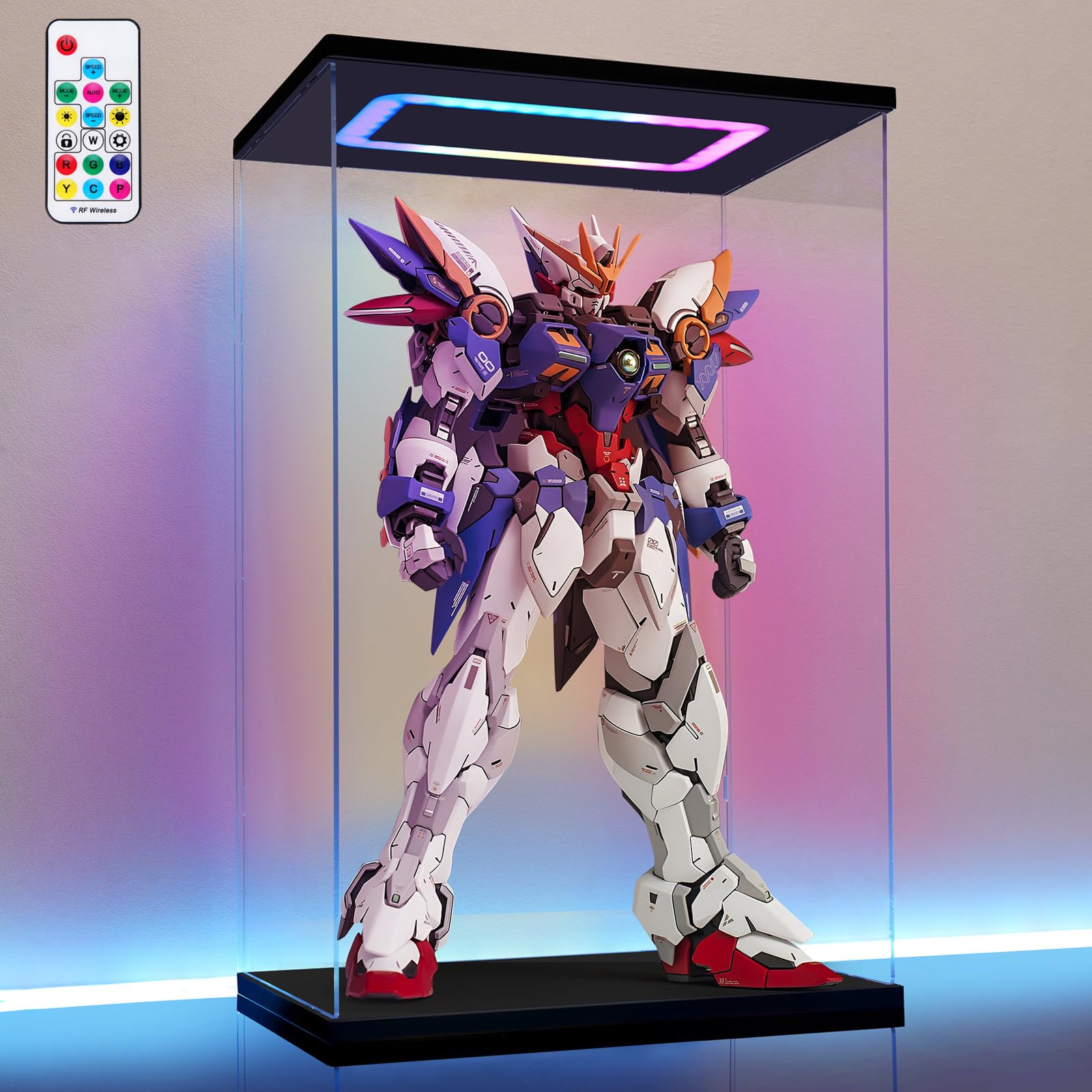 Amazon.co.jp: AZEYN クリアアクリルディスプレイケース ライト付き